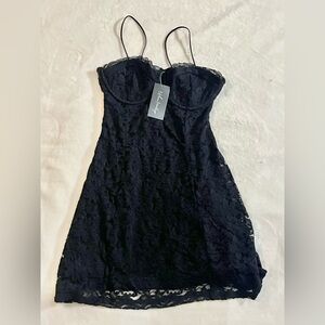 Black Lace Dress Womens Urban Heritage Sz Medium NWT